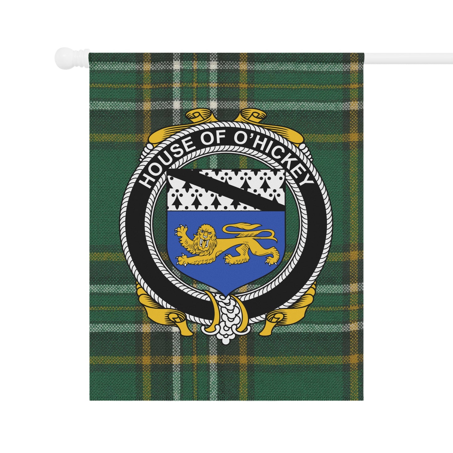 House of O'Hickey Plaid Pattern Flag