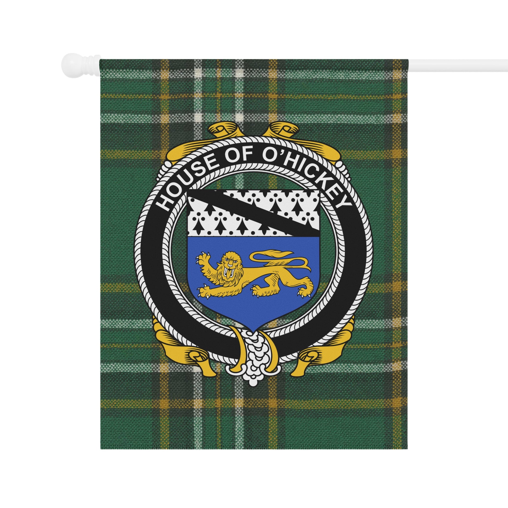 House of O'Hickey Plaid Pattern Flag