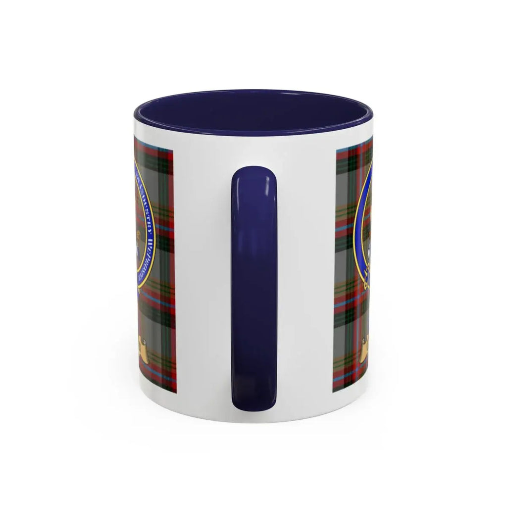Gavin clan crest mug shown in 11 oz and 15 oz sizes