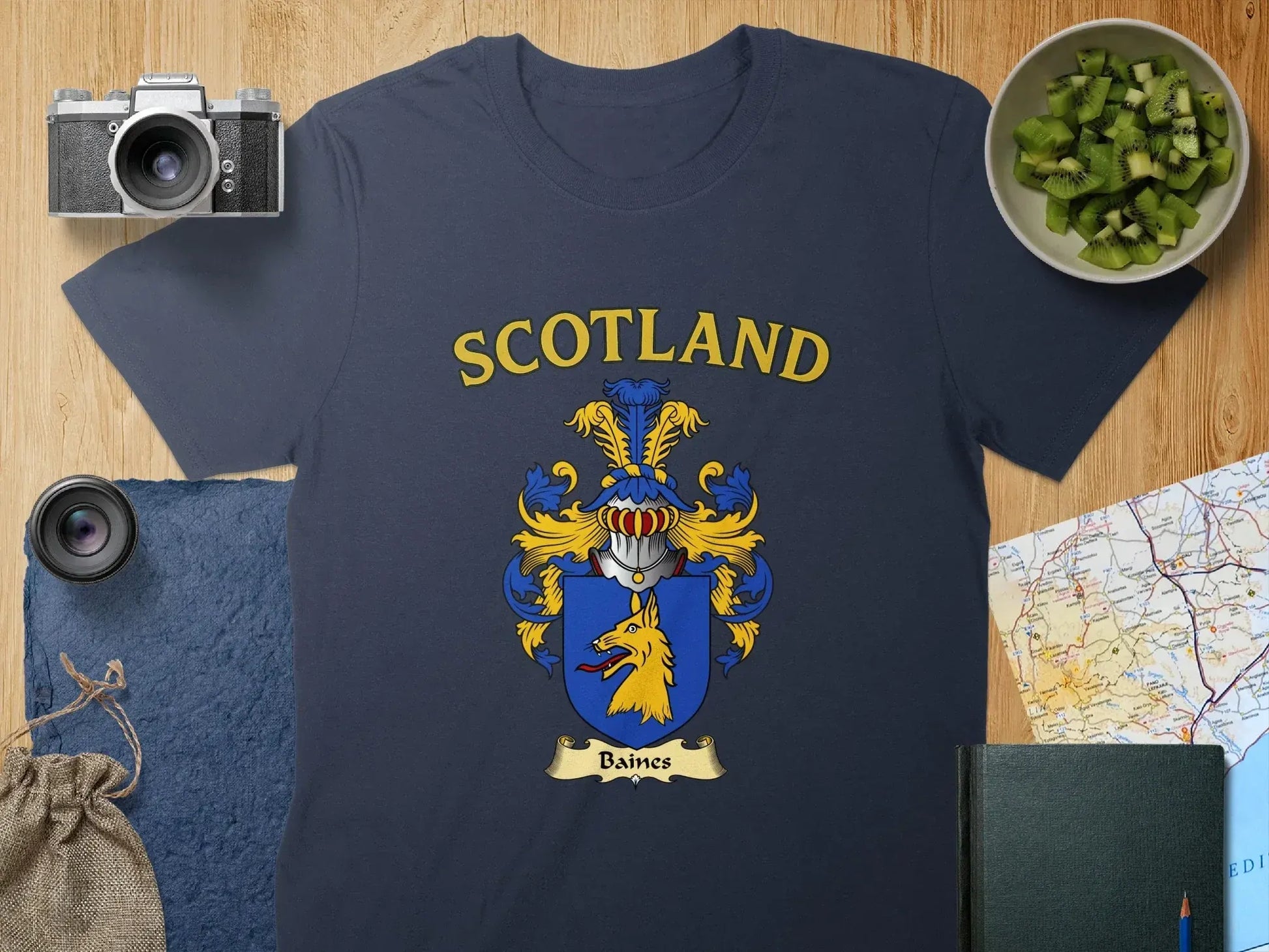 Scotland Baines Crest Graphic Design T-shirt product type