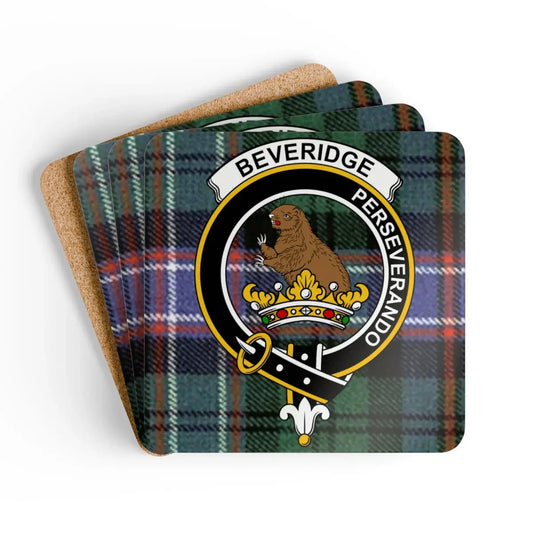 Beveridge Perseverando Clan Tartan Coaster Set product
