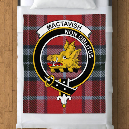 Scottish Clan Mactavish Tartan Throw Blanket - Living Stone Gifts