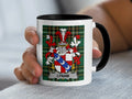 Lynam Irish family crest black accent mug