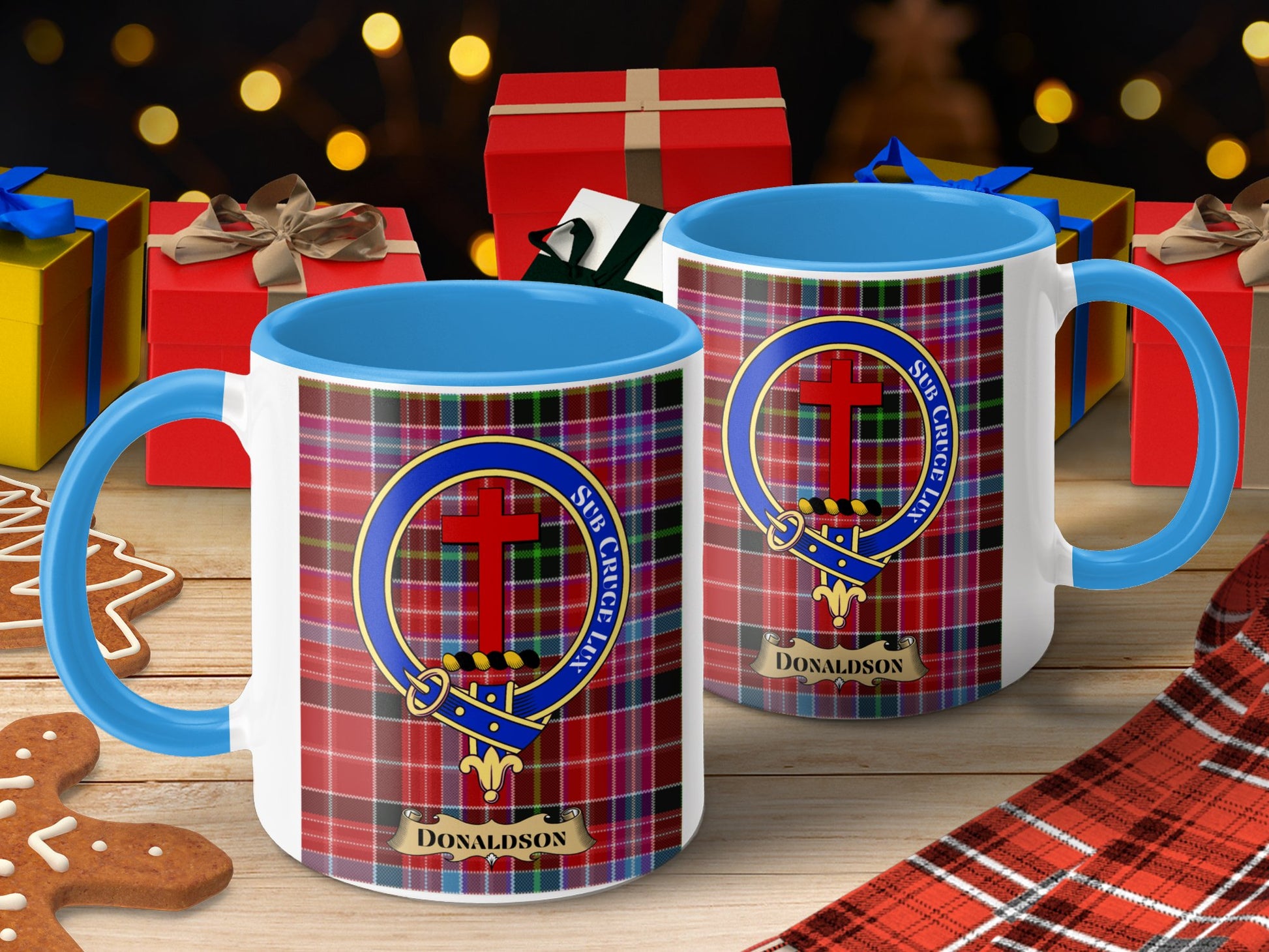 Clan Donaldson Scottish Tartan Crest Mug - Living Stone Gifts