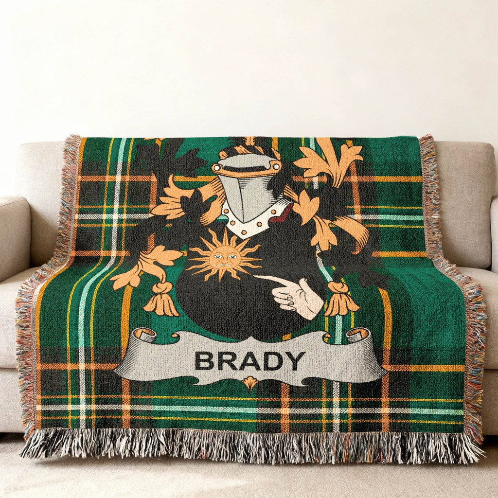 Brady Family Crest Plaid Woven Throw product type
