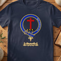 Donaldson Scottish clan crest T-shirt in navy