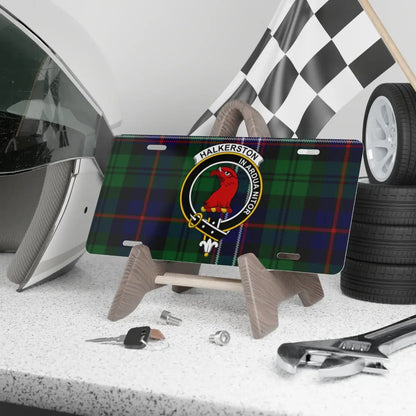 Halkerstou War Guardian Tartan License Plate product