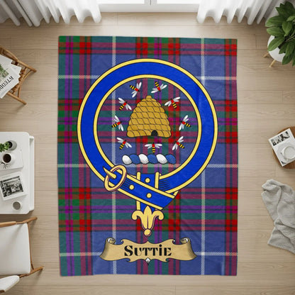 Clan Suttie Tartan Crest Emblem House Decor product type