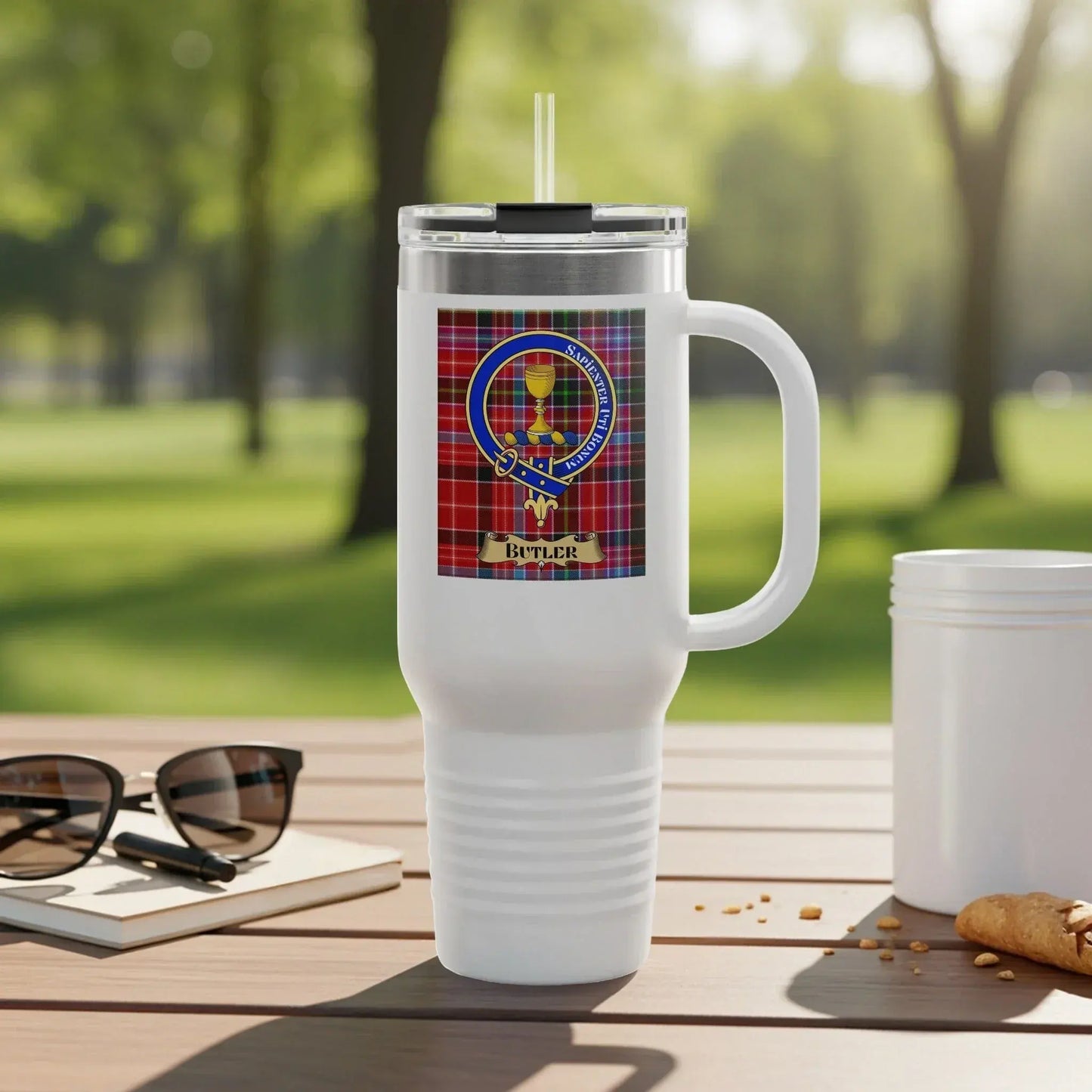 Customized Plaid Butler Personal Insulated Drinkware product