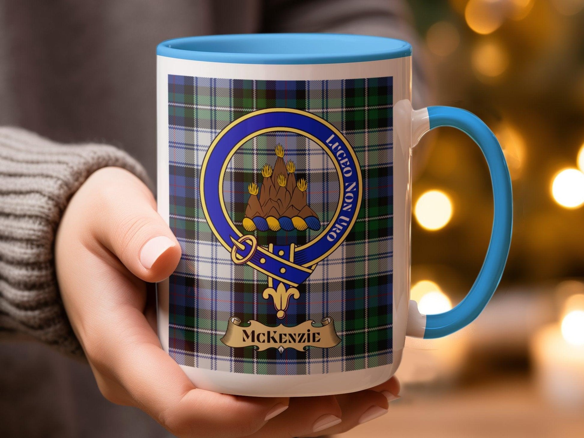 McKenzie Clan Crest Design Scottish Tartan Plaid Mug - Living Stone Gifts