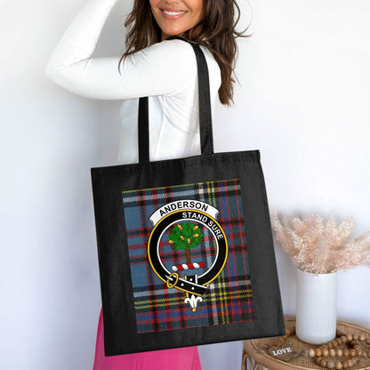 Anderson Stand Sure Clan Crest Tartan Tote Bag - Living Stone Gifts