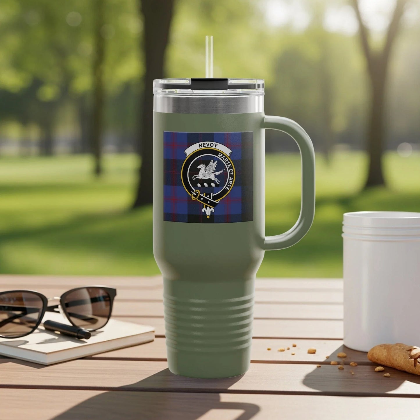 Nevov Insulated Plaid Tumbler with Handle product