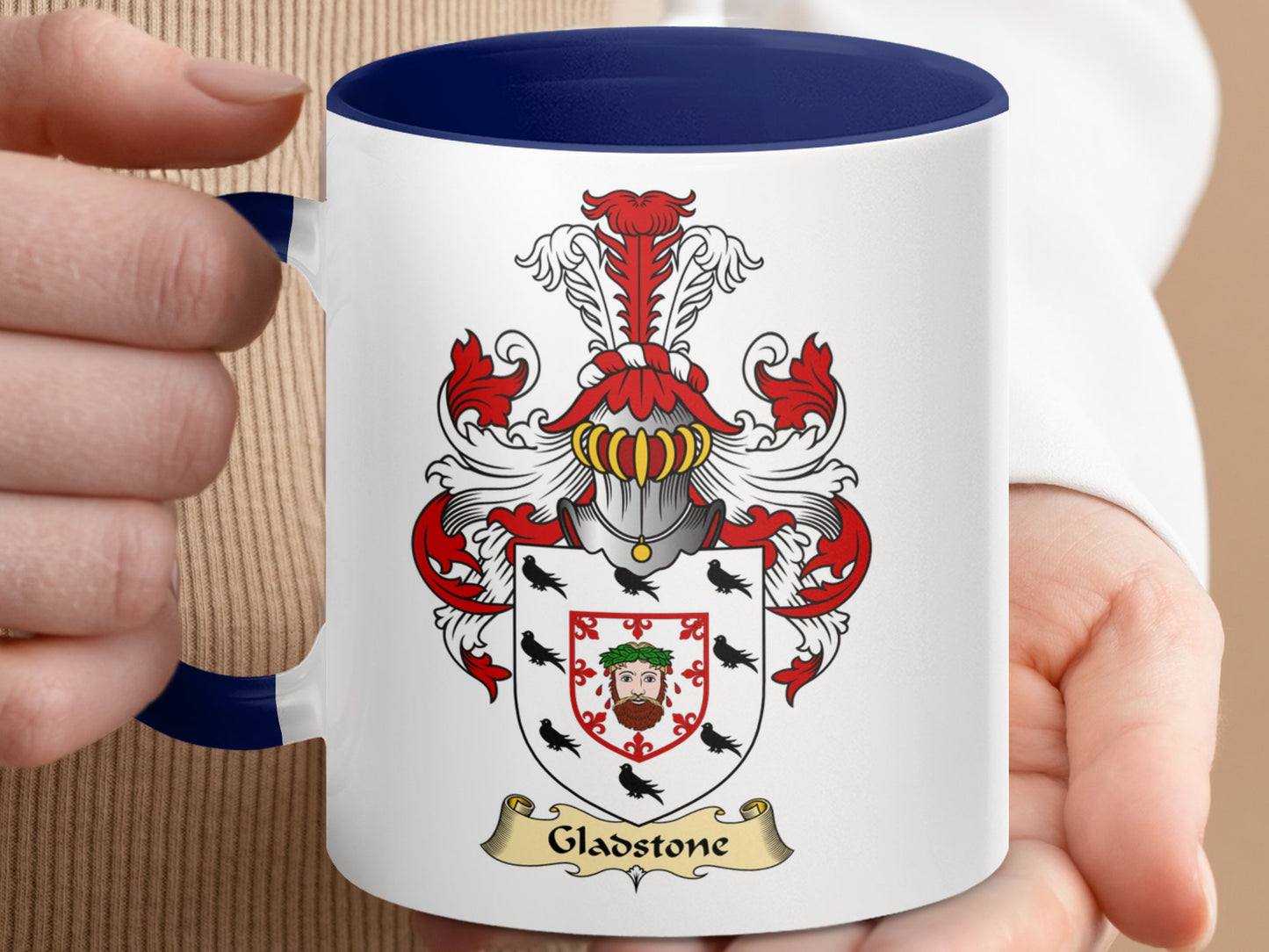 Clan Gladstone Scottish Clan Accent Coffee Mug - Living Stone Gifts