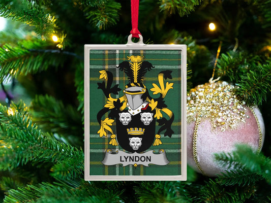 Custom Family Crest Christmas Tree Ornament product