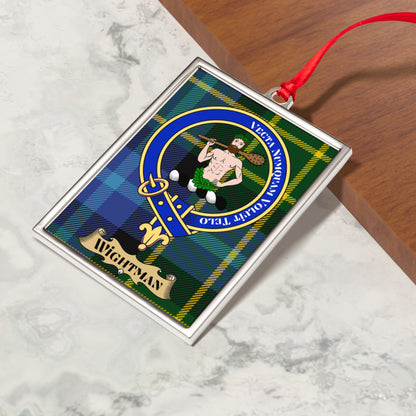 Clan Wightman Tartan Crest Wall Hanging product