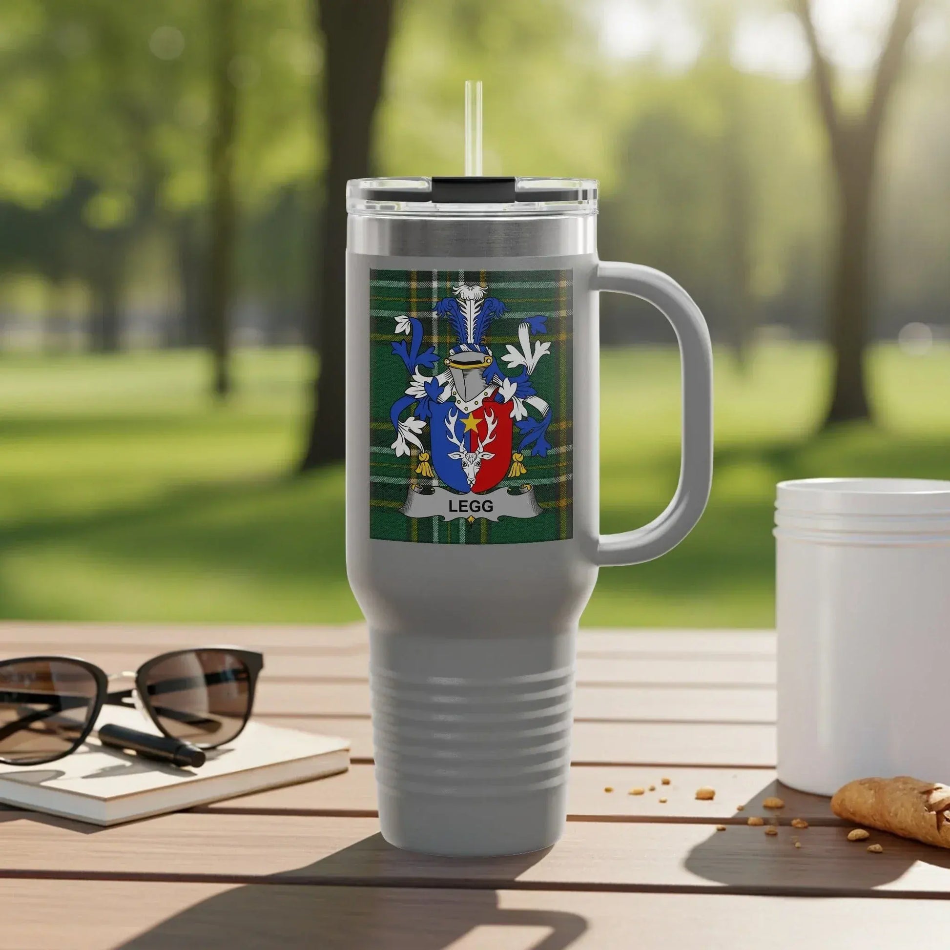 Family Coat of Arms with Lid Travel Mug product