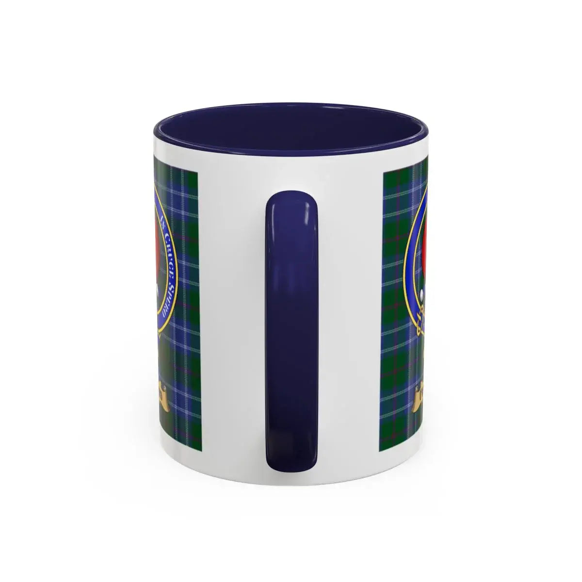 Udward clan crest mug shown in 11 oz and 15 oz sizes