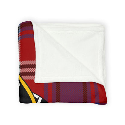 Ainslie Clan Crest Tartan Scottish Throw Blanket