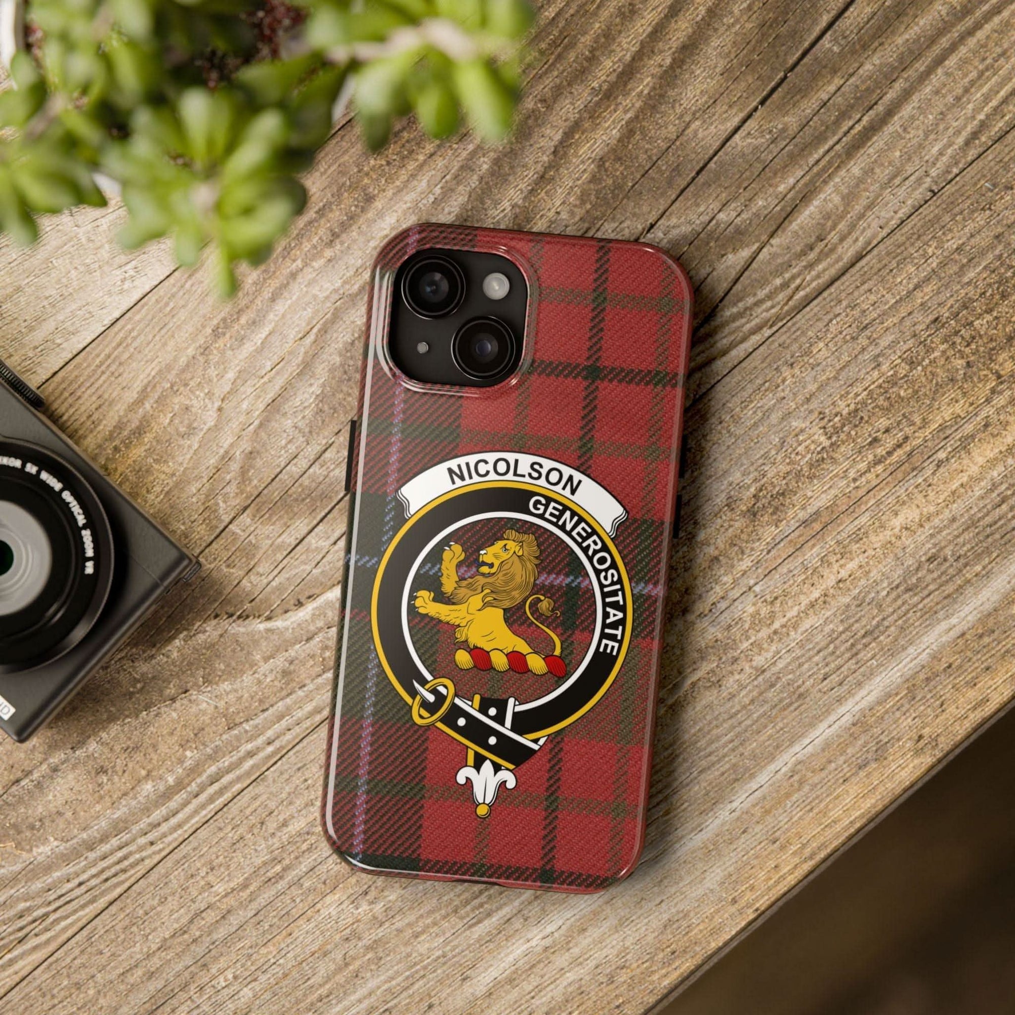 Nicolson Clan Scottish Tartan Cell Phone Case - Celtic Ancestry Gifts