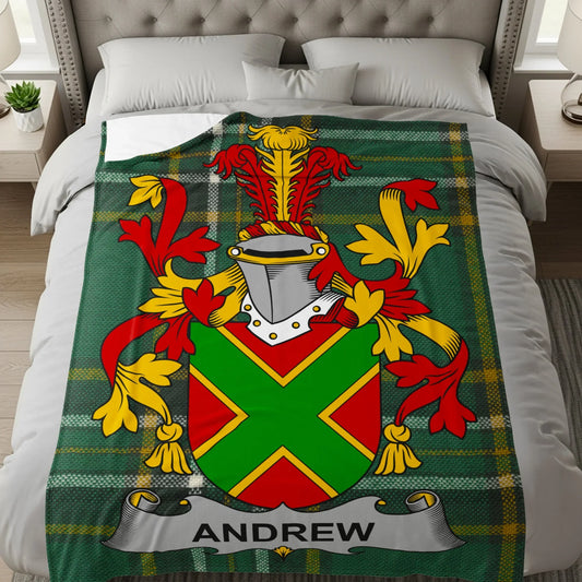 Personalized Andrew Family Crest Blanket product type