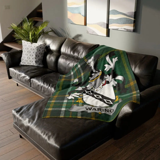 Personalized Waring Family Crest Blanket household product