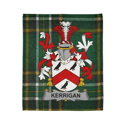Kerrigan Family Crest Tartan Design Blanket product type