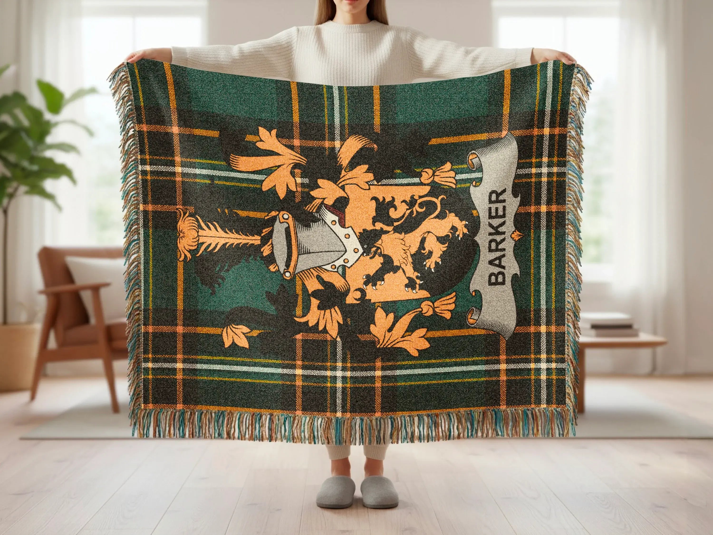 Barker Family Crest Tartan Plaid Home Decor product type