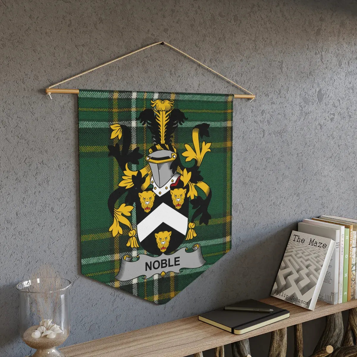Noble Family Crest Tartan Pattern Wall Hanging product type
