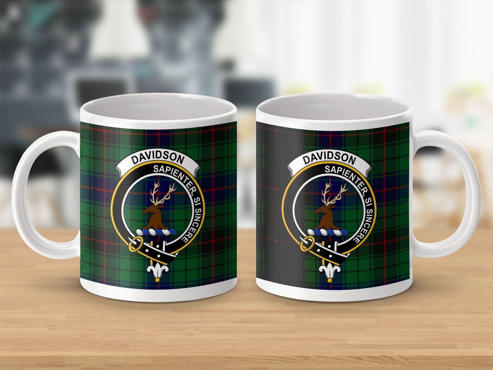 Davidson Crest Plaid Design Coffee Mug product