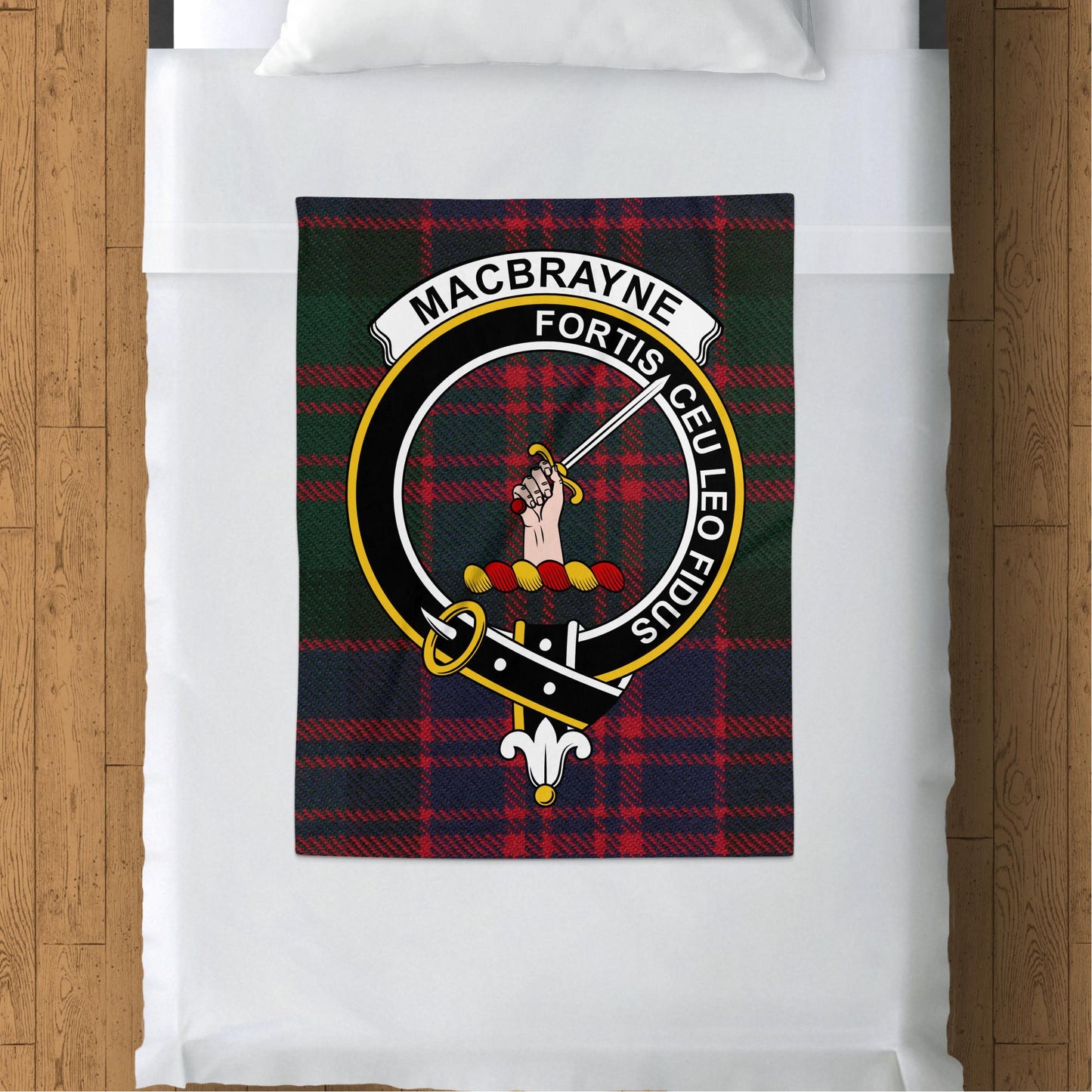 Scottish Clan MacBrayne Tartan Throw Blanket - Living Stone Gifts