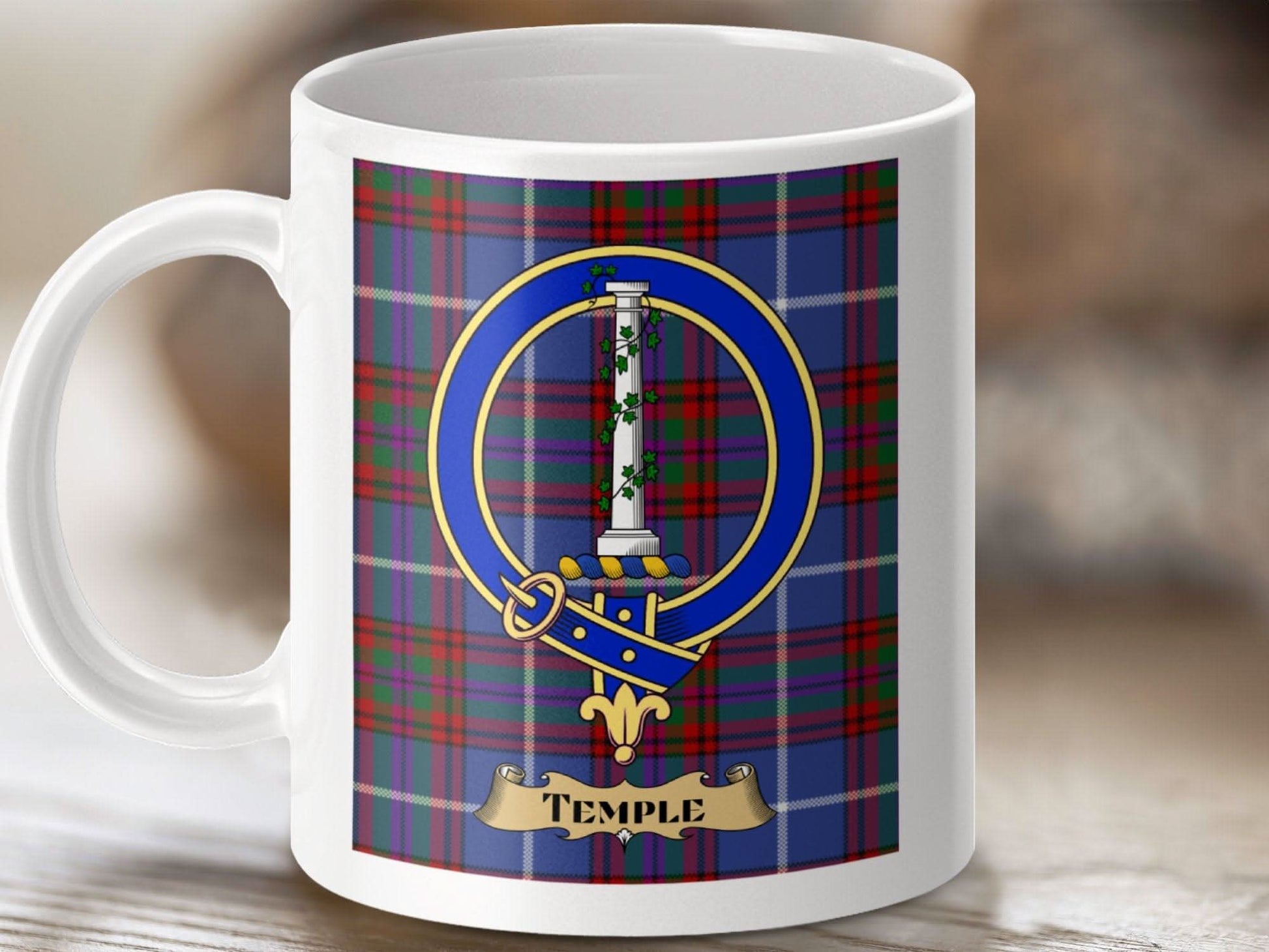 Scottish Clan Crest Tartan Temple Mug product