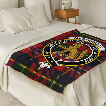 Scottish Clan MacPherson Tartan Throw Blanket - Living Stone Gifts