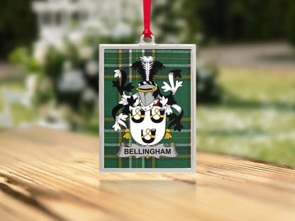 Bellingham Family Crest Decoration Hanging Square product