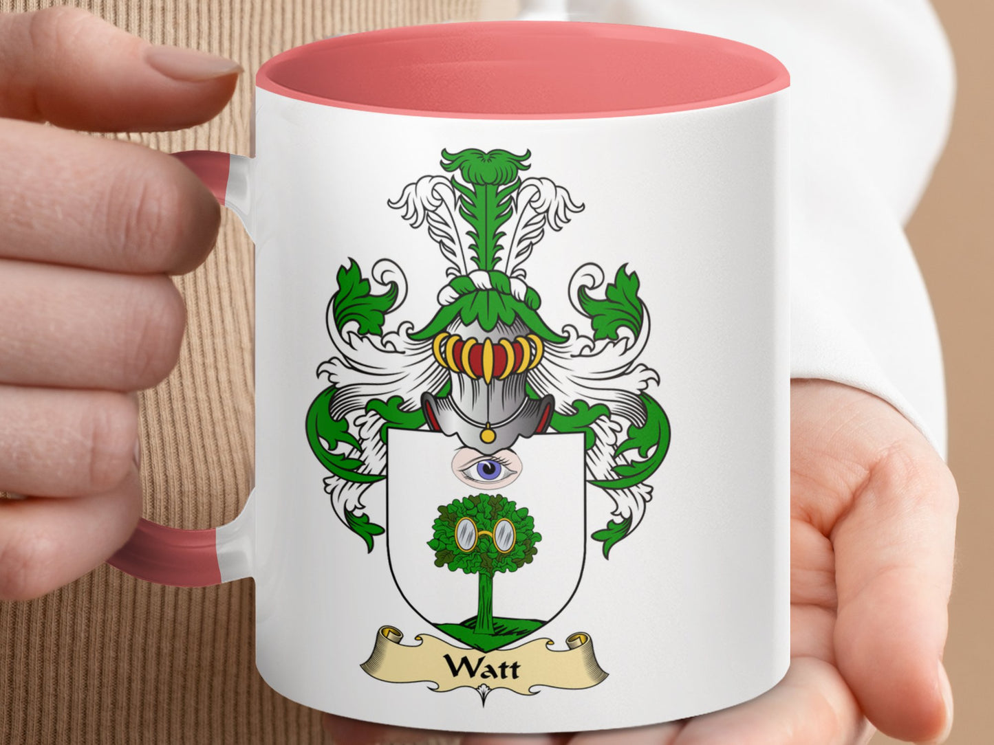 Clan Watt Scottish Coat of Arms Mug - Living Stone Gifts