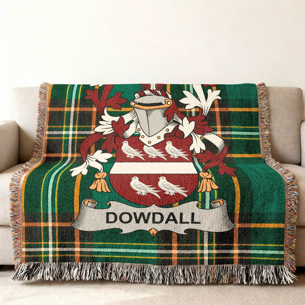 Dowdall Plaid Green Birds Shield Helmet Throw product type