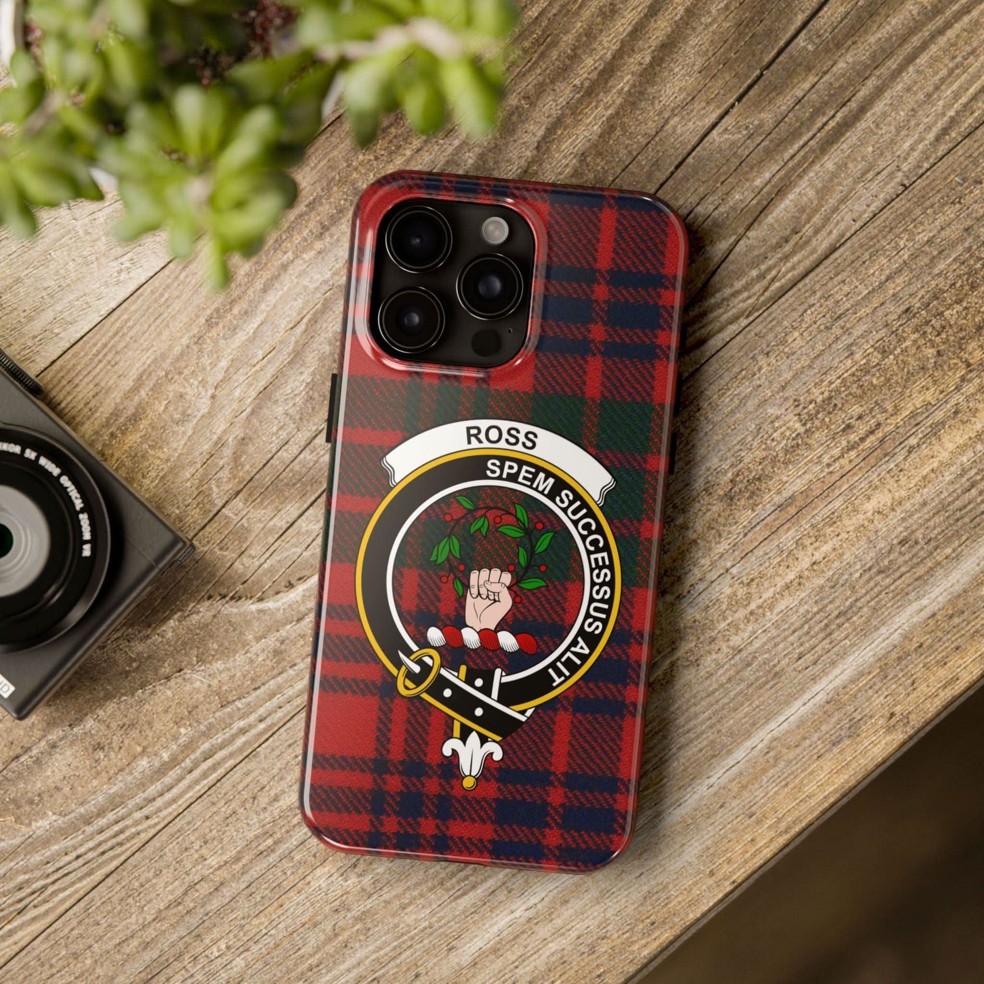 Ross Clan Scottish Tartan Cell Phone Case - Celtic Ancestry Gifts