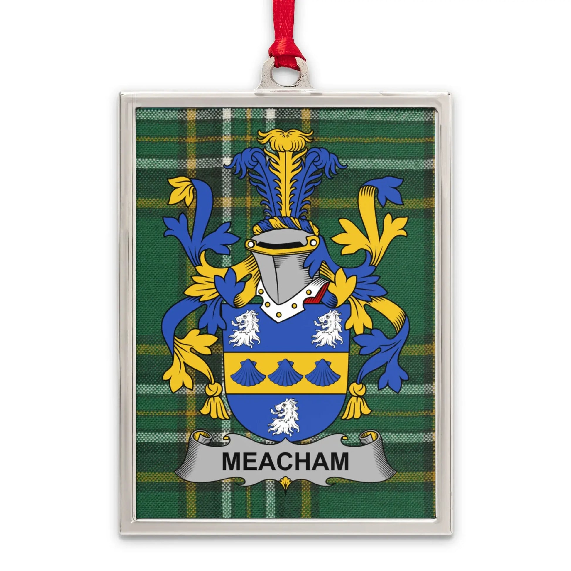 Meacham Family Crest Plaid Design Hanging Decor product