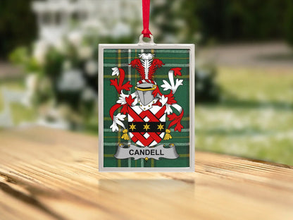 Elegant Customizable Green Crest Ornament product