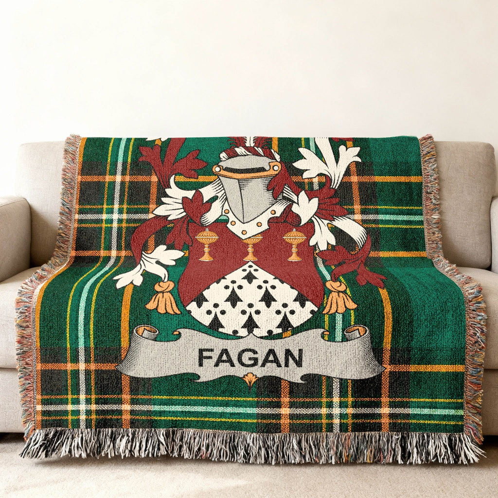Fagan Family Crest Tartan Plaid Blanket product type
