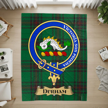 Custom Durham Victory Non Progredi Tartan Rug product type