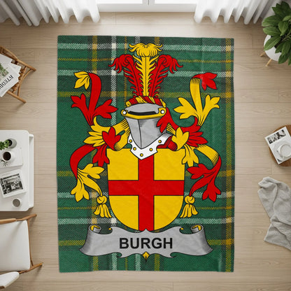 Burgh Family Crest and Plaid Design Burgh product type