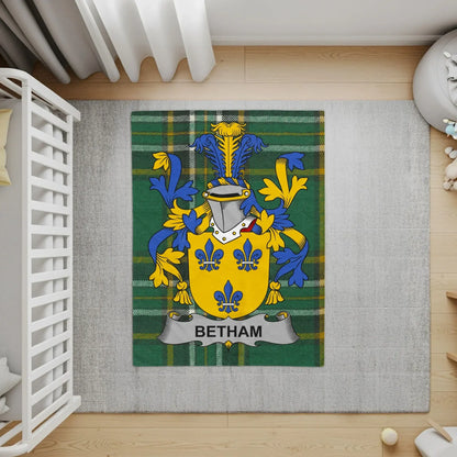 Custom Family Crest Personalised Betham Rug product