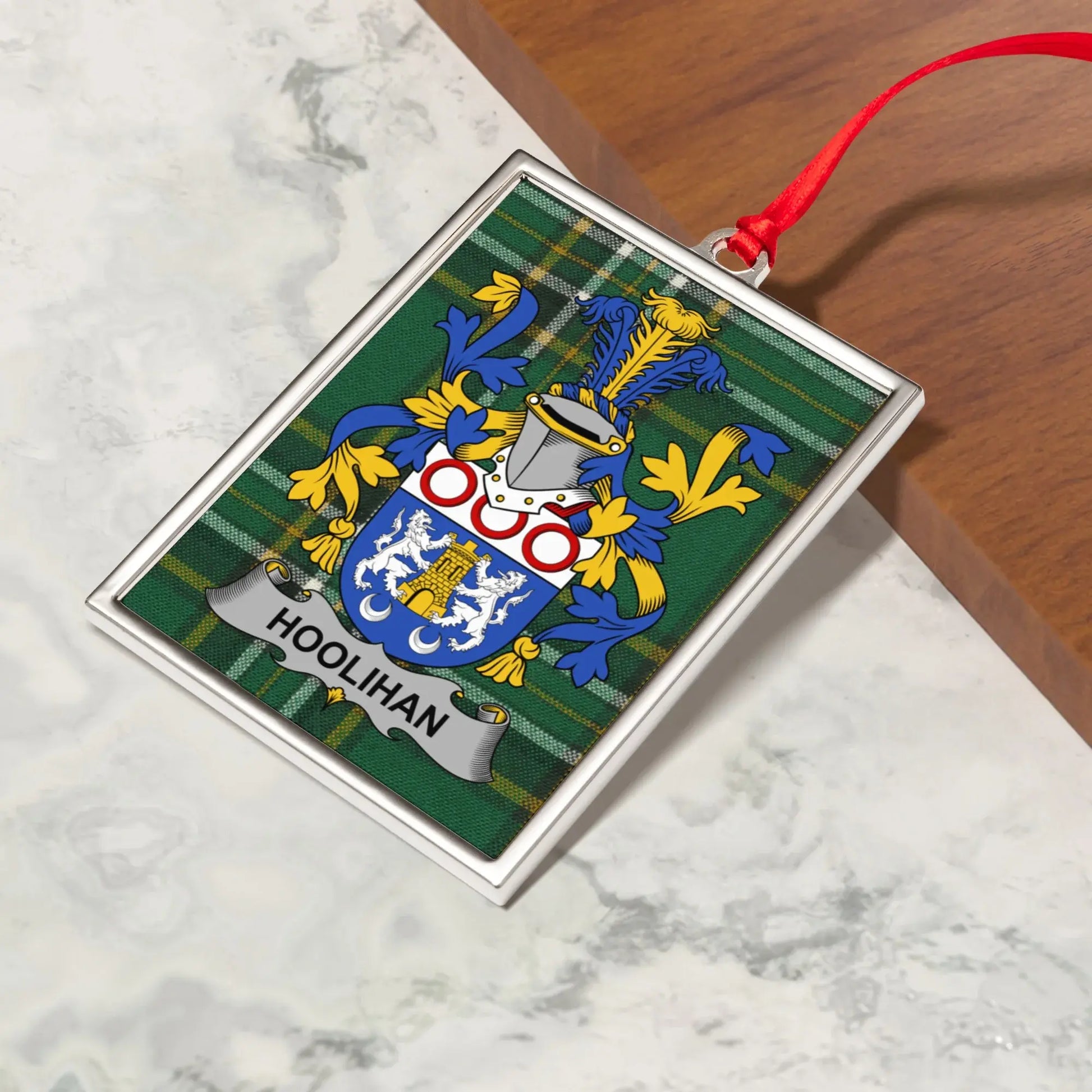 Personalized Family Crest with Name Ornament product