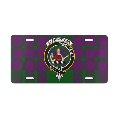 Elphinstone Cause Cause Plaid Design License Plate product type