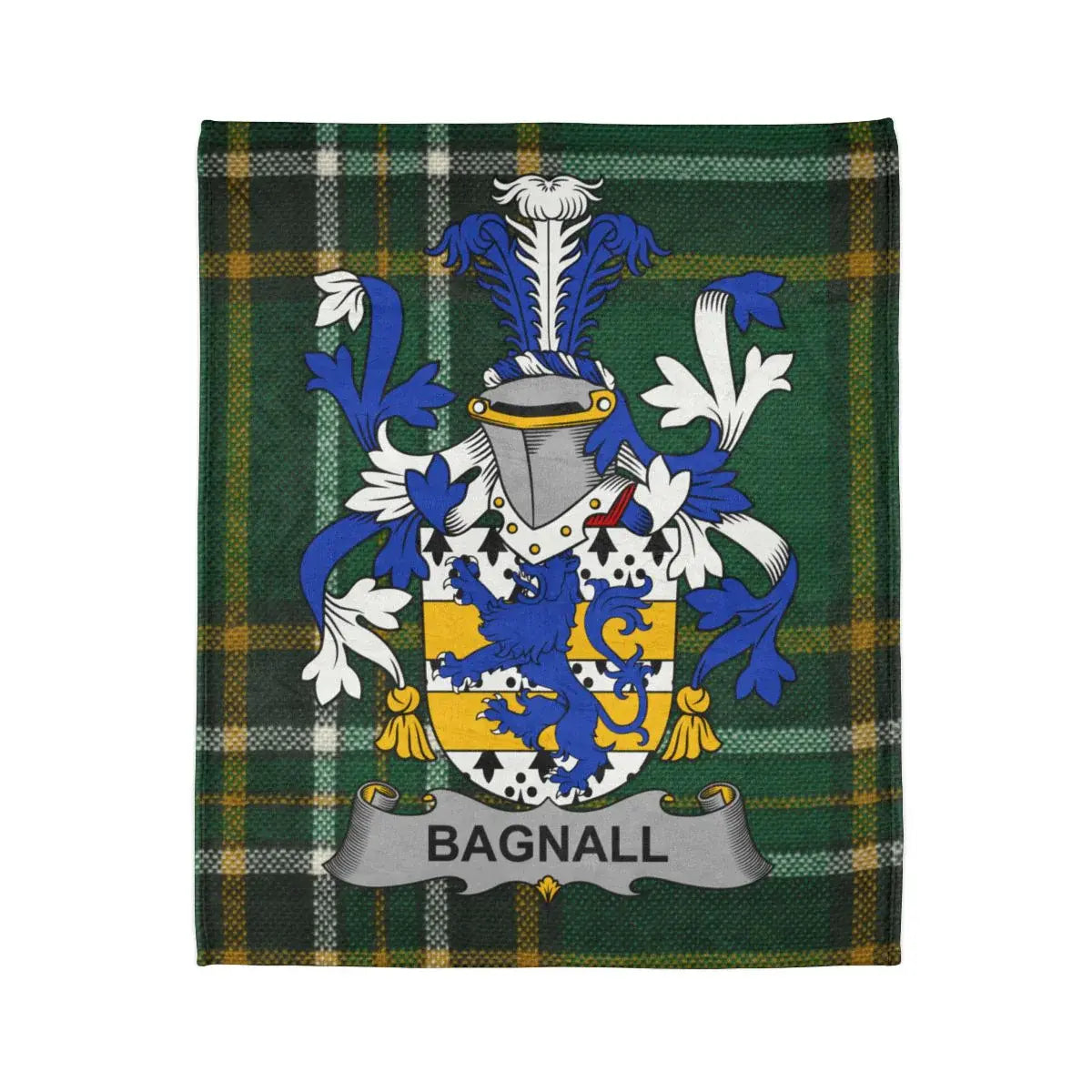 Bagnall Coat of Arms Tartan Blanket product type