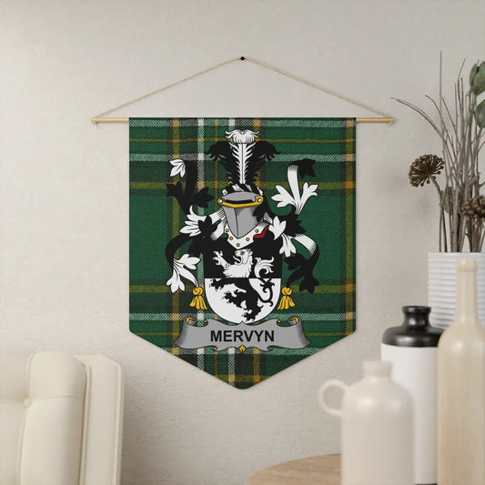 Mervyn Crest and Tartan Wall Hanging Decor Product