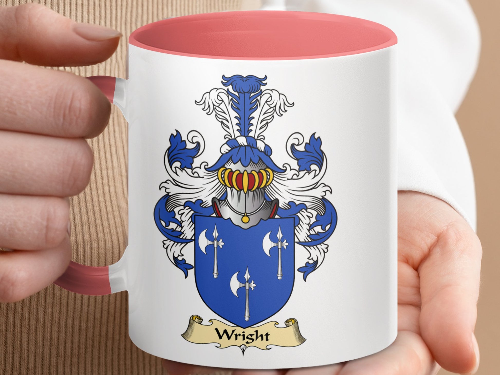 Wright Scottish Coat of Arms Mug - Living Stone Gifts