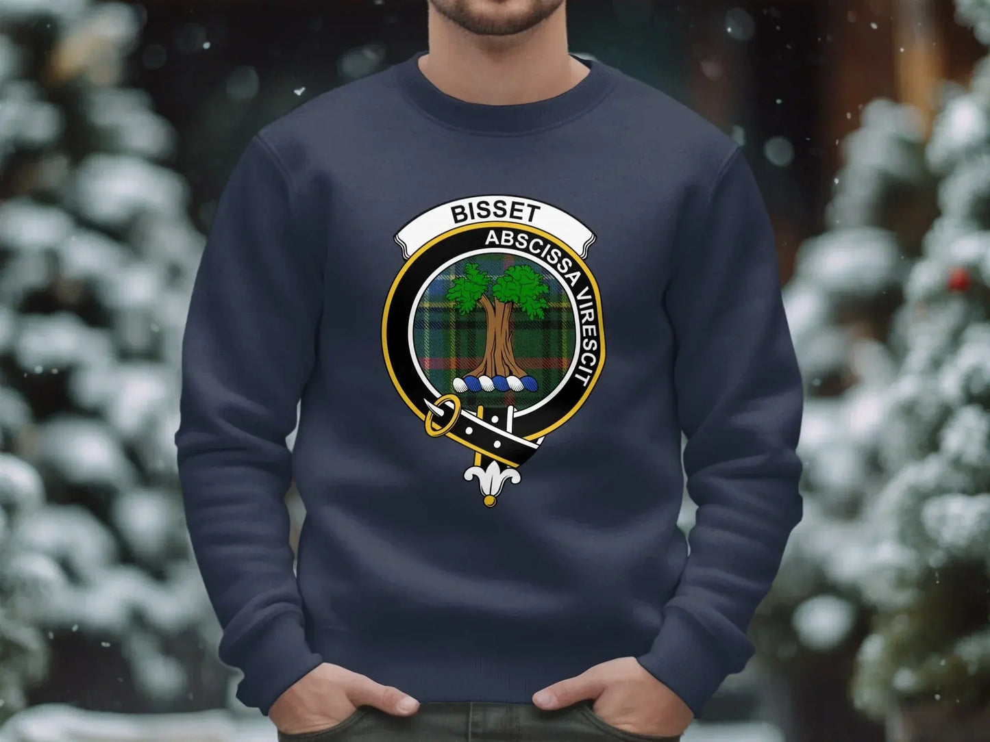 Bisset Abscissa Virescit Design on Apparel product