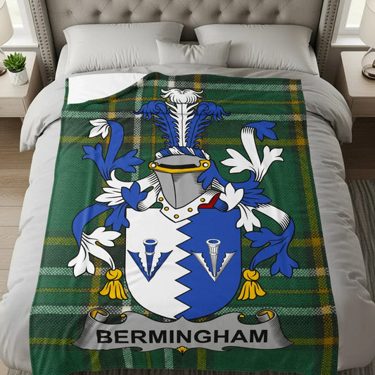 Birmingham Family Crest Printed Blanket product