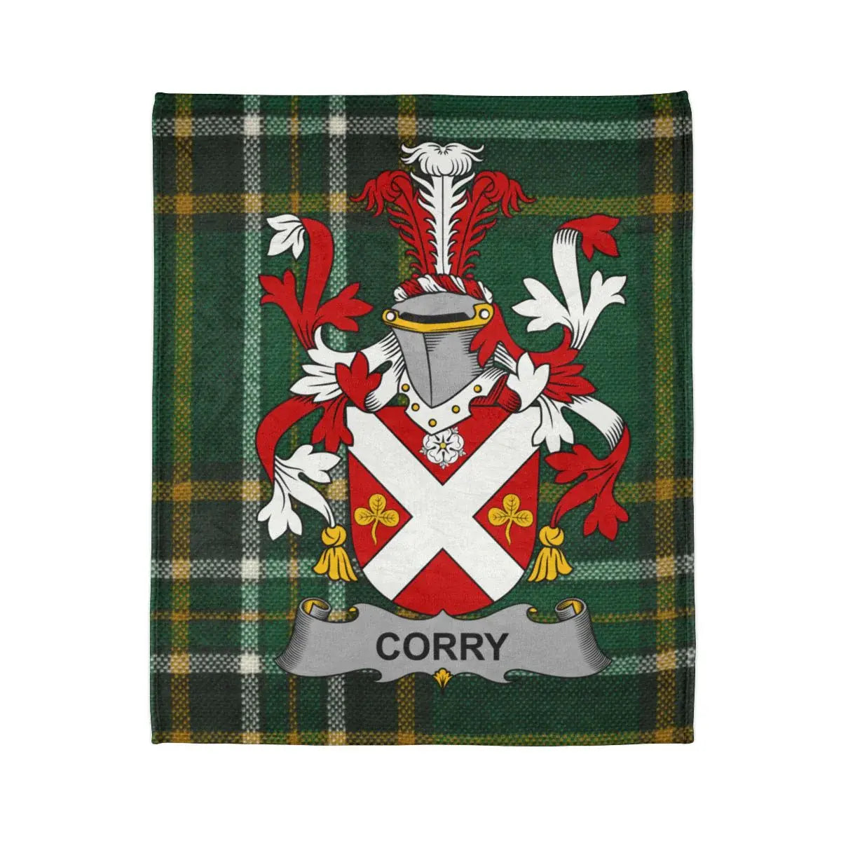 Corry Family Crest Tartan Plaid Blanket product